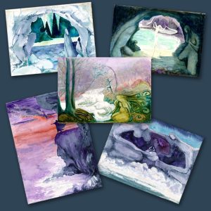 5-pack of Phillipa Bower Greetings Cards